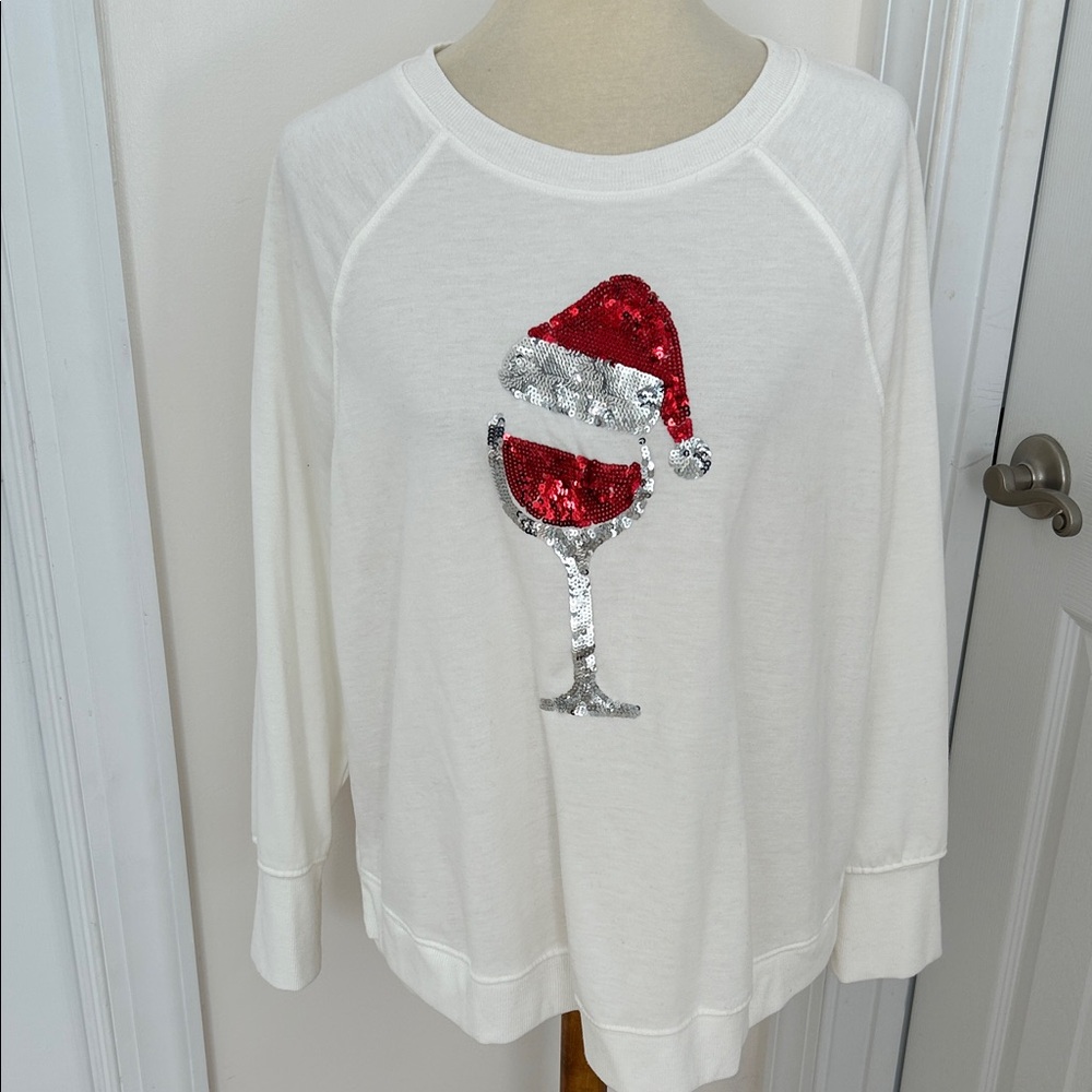 Philosophy Santa Hat/Wine Sweatshirt
